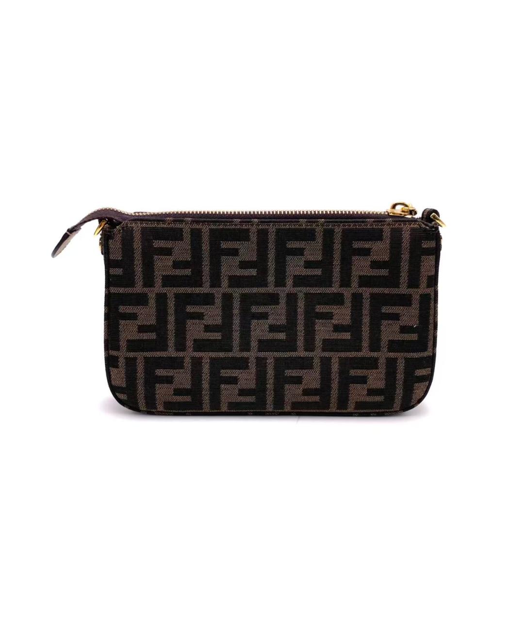 FENDI Коричневая сумка через плечо, фото 3