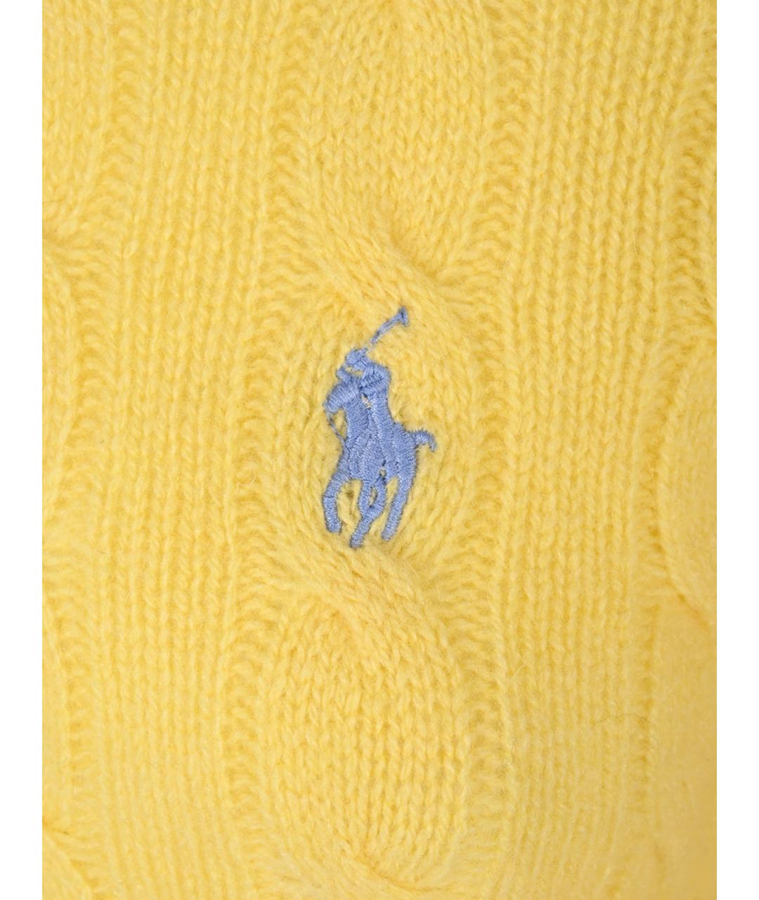POLO RALPH LAUREN Желтый шерстяной джемпер / свитер, фото 3