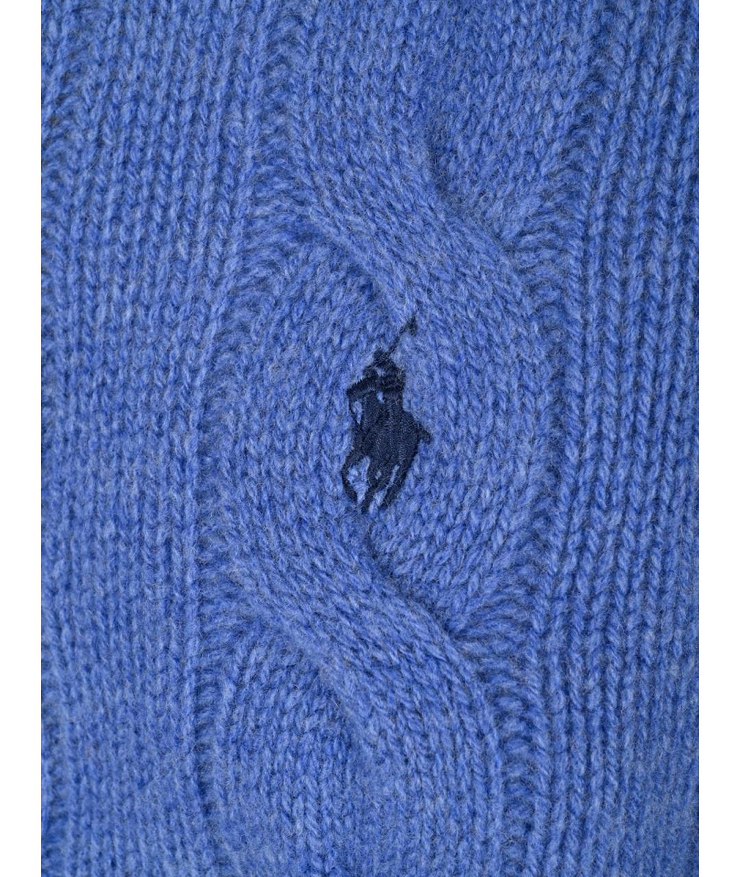 POLO RALPH LAUREN Синий шерстяной джемпер / свитер, фото 3