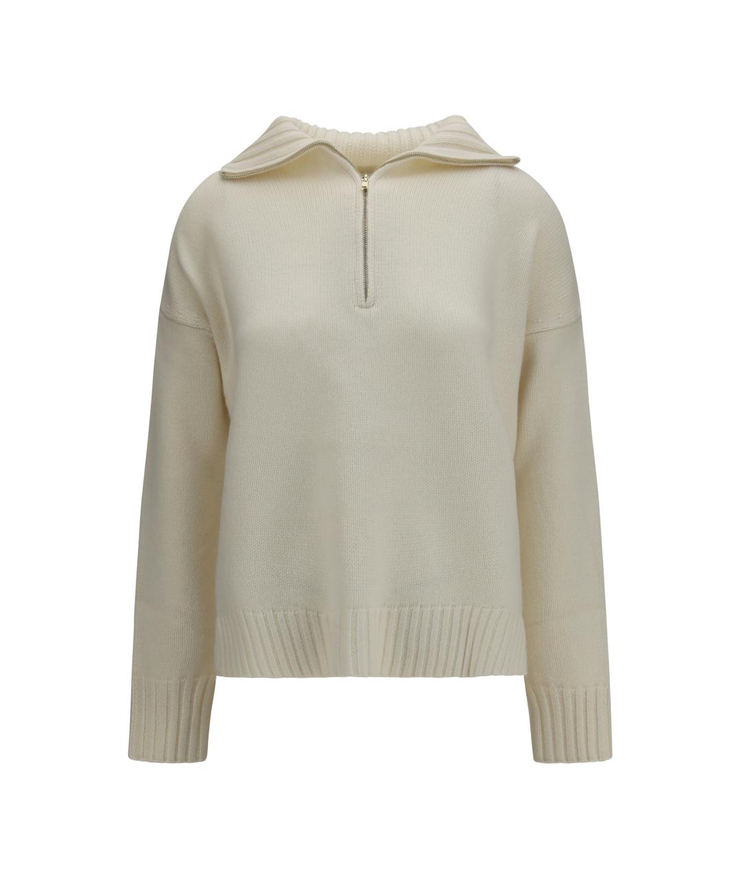 MAX MARA Белый кашемировый джемпер / свитер, фото 1