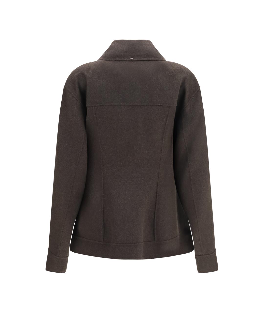 SPORTMAX Коричневая шерстяная куртка, фото 2