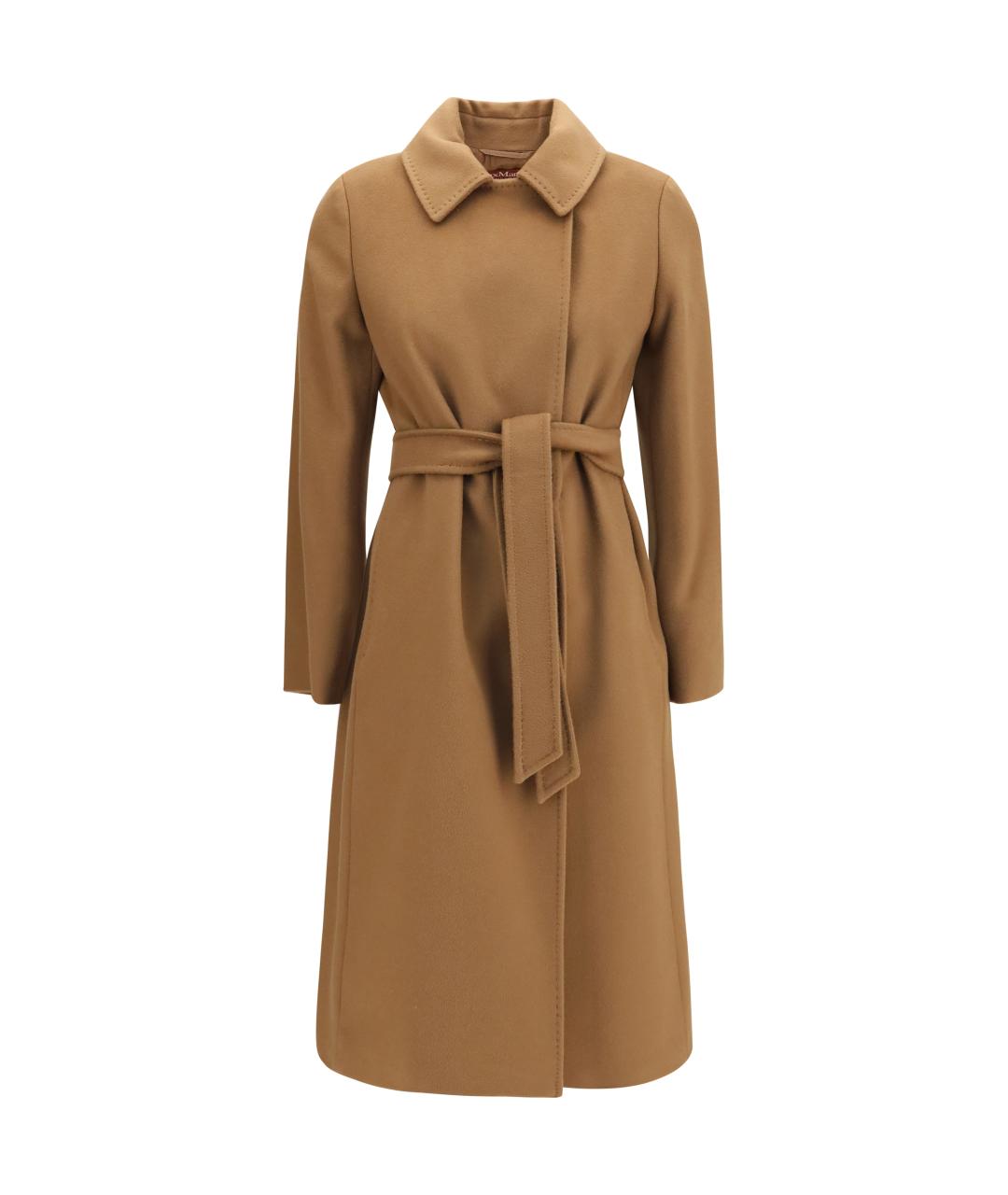 MAX MARA STUDIO Бежевое шерстяное пальто, фото 1