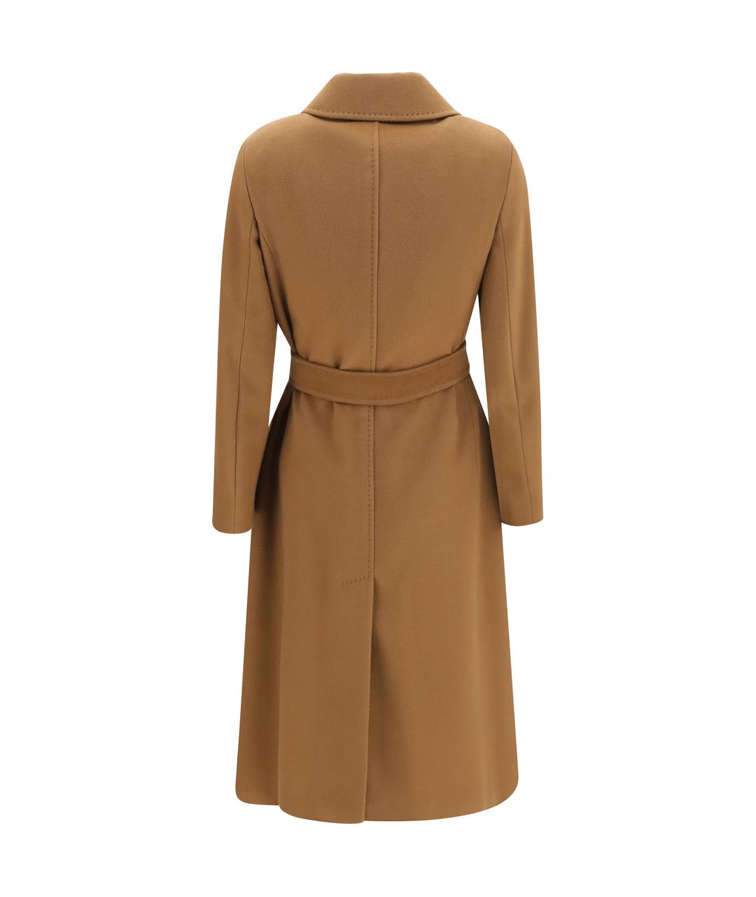 MAX MARA STUDIO Бежевое шерстяное пальто, фото 2
