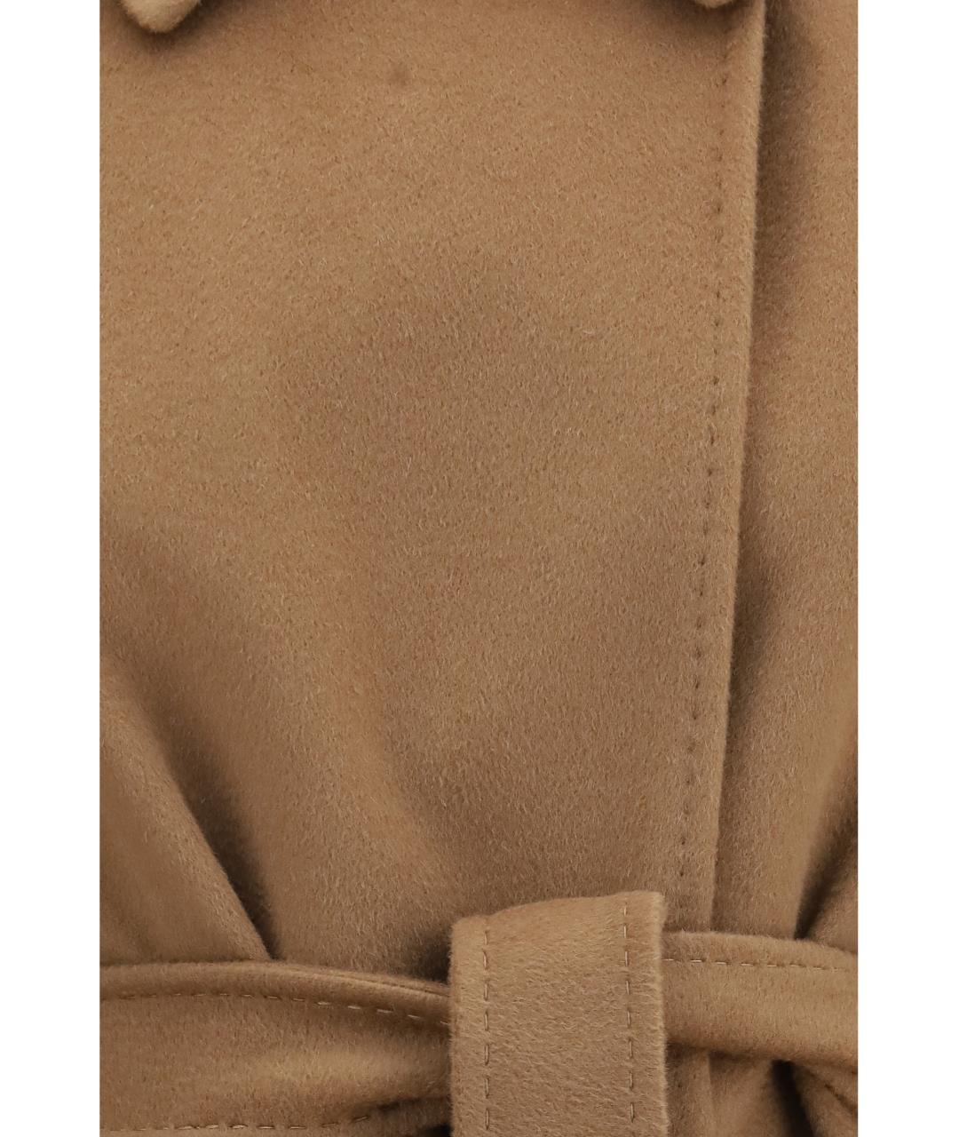 MAX MARA STUDIO Бежевое шерстяное пальто, фото 3