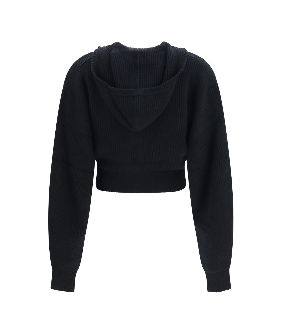 SPORTMAX Черный шерстяной кардиган, фото 2