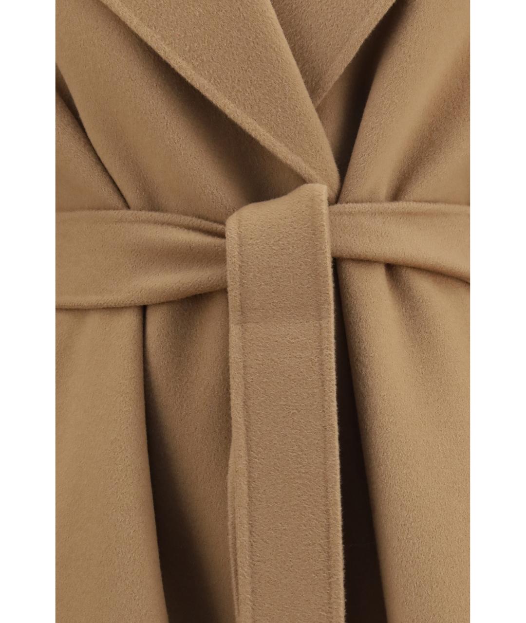 'S MAX MARA Бежевое шерстяное пальто, фото 3