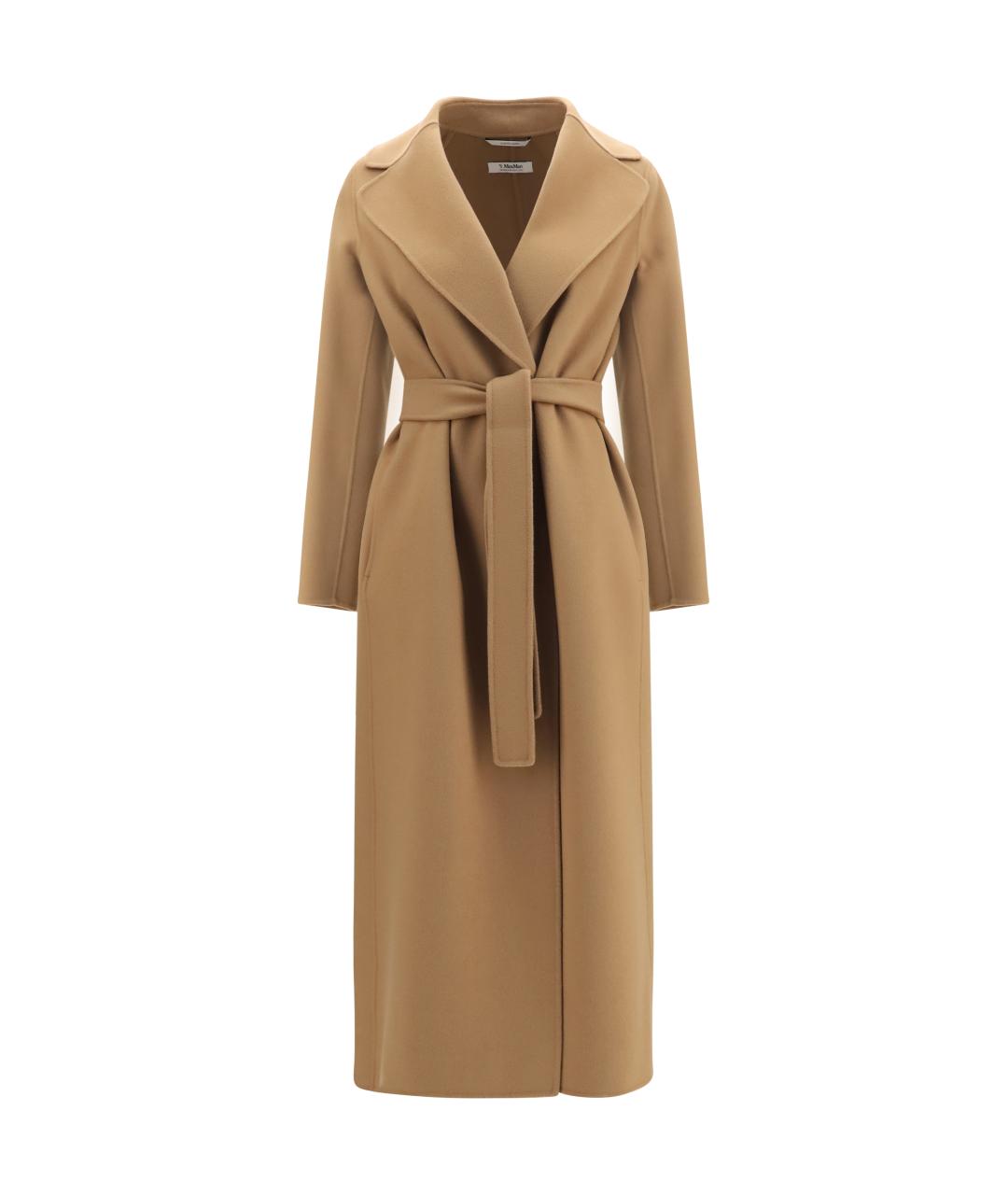 'S MAX MARA Бежевое шерстяное пальто, фото 1