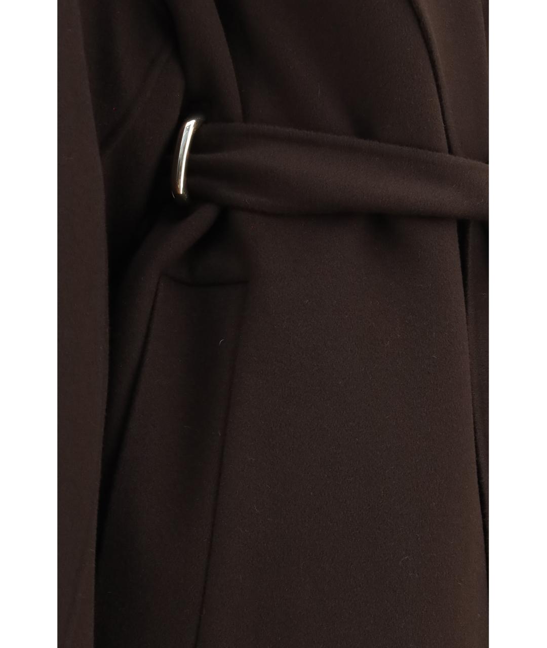 SPORTMAX Коричневое шерстяное пальто, фото 3