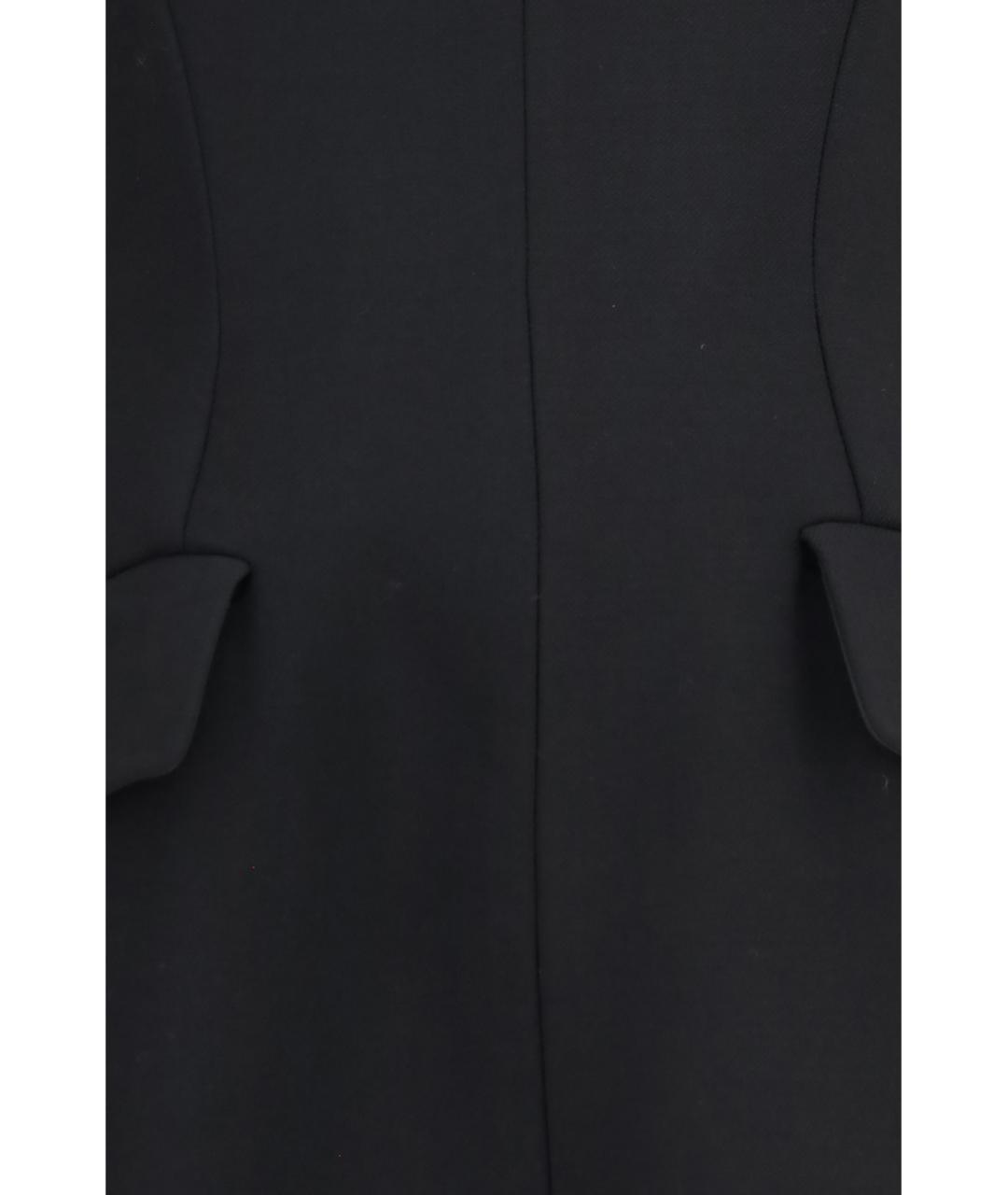SPORTMAX Черное синтетическое повседневное платье, фото 3