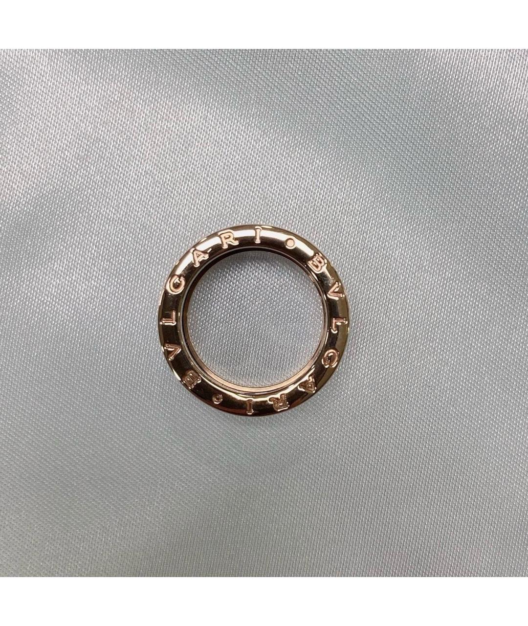 BVLGARI Черное кольцо из розового золота, фото 3