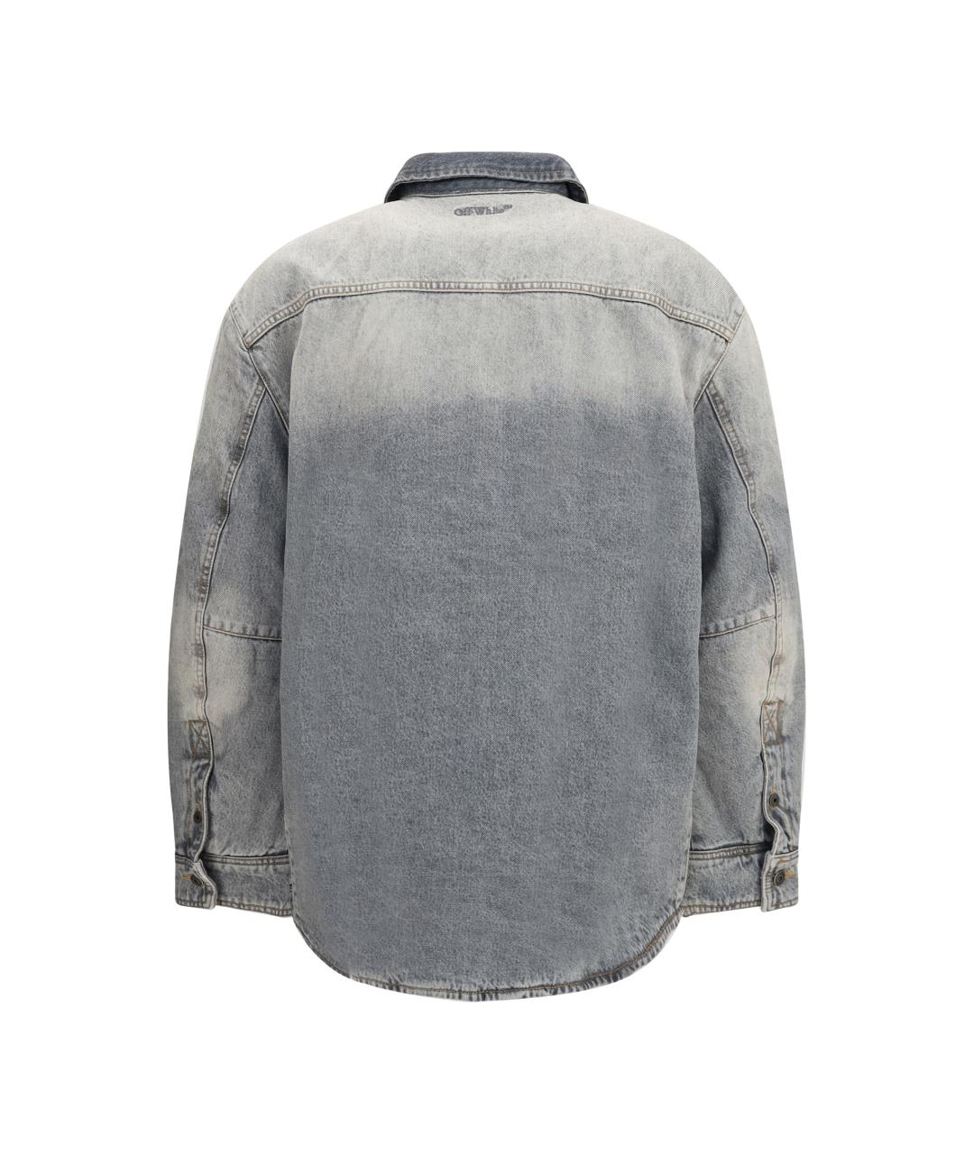 OFF-WHITE Серая хлопковая куртка, фото 2