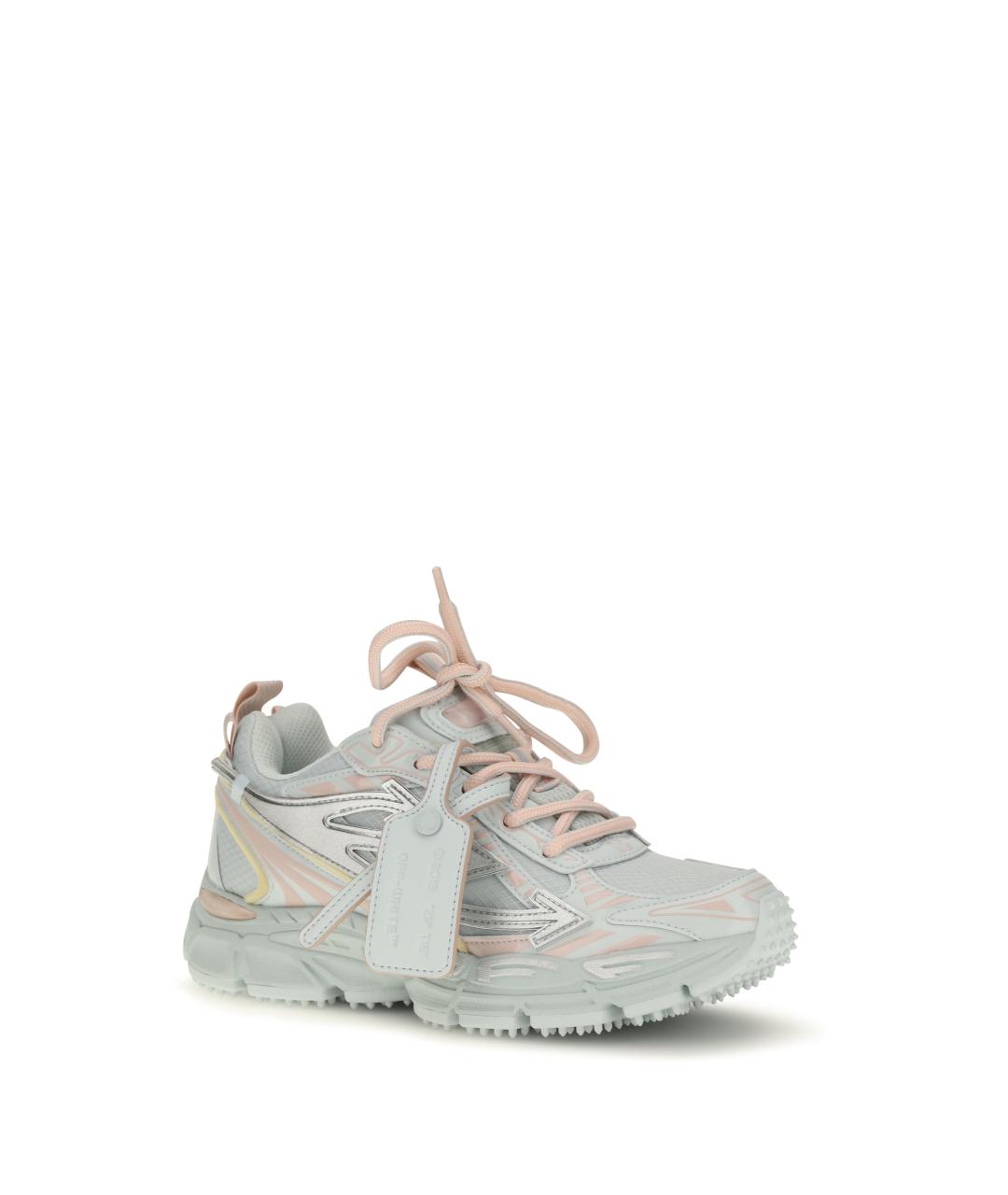OFF-WHITE Серые текстильные кроссовки, фото 2
