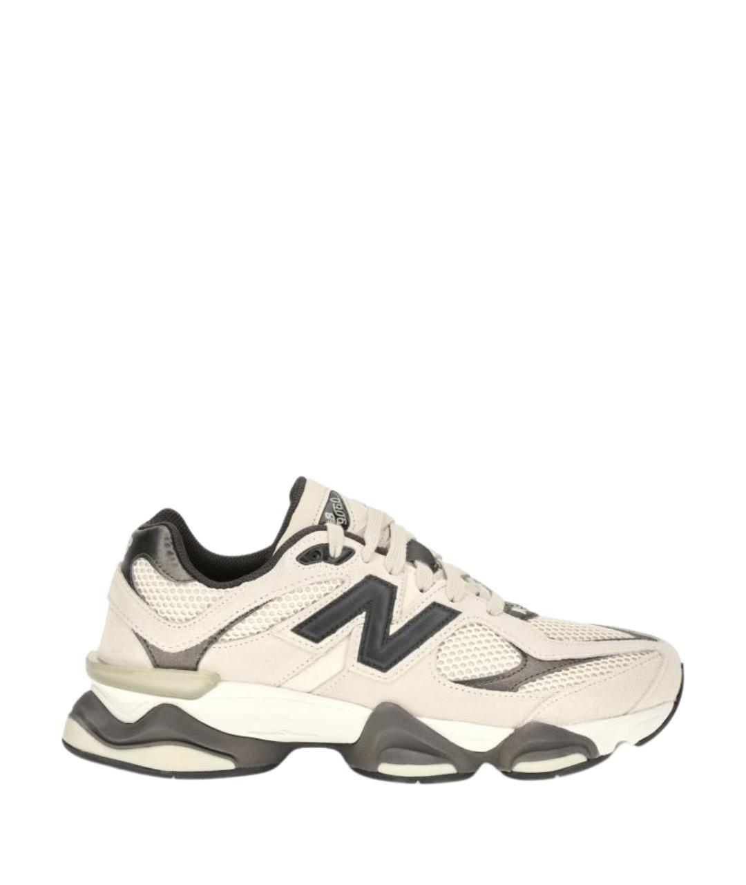 NEW BALANCE Бежевые замшевые низкие кроссовки / кеды, фото 1