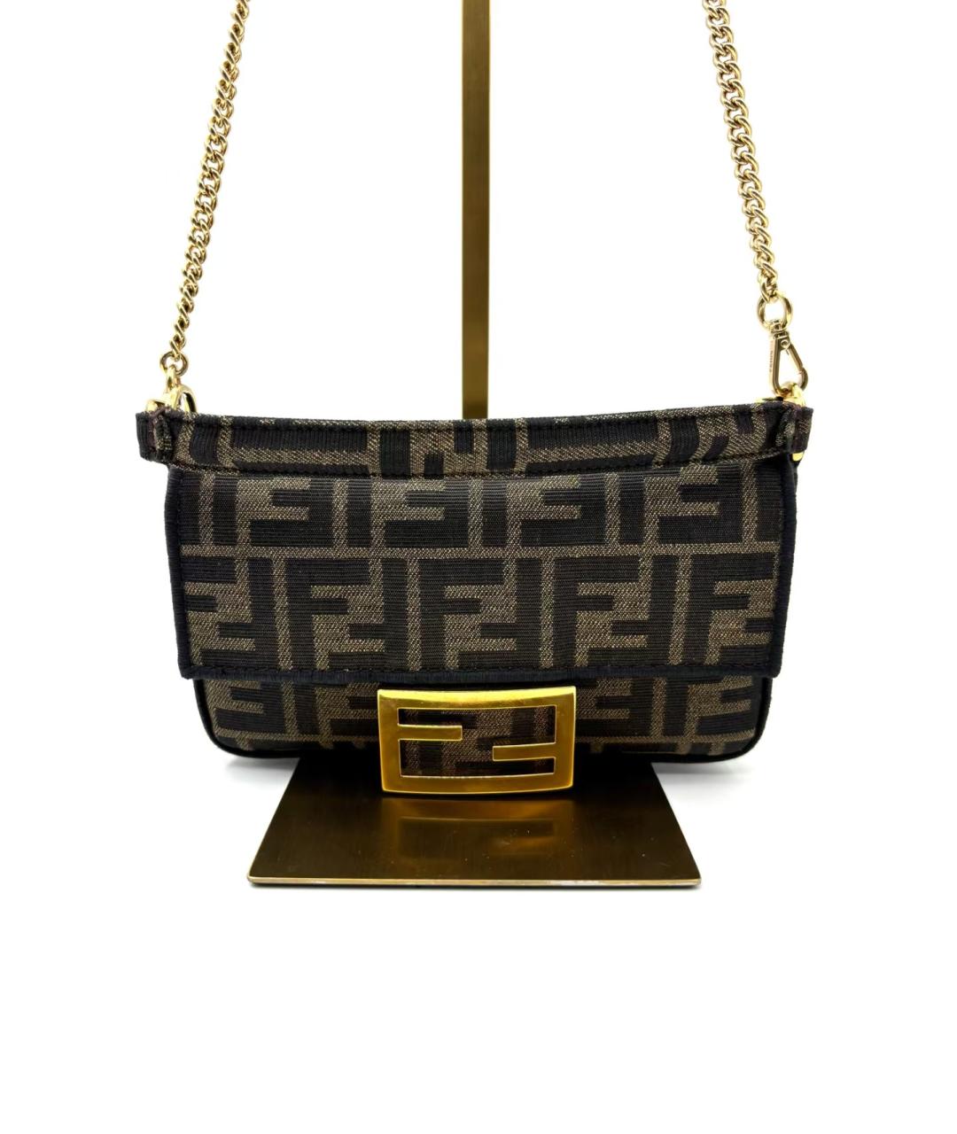FENDI Коричневая сумка через плечо, фото 2