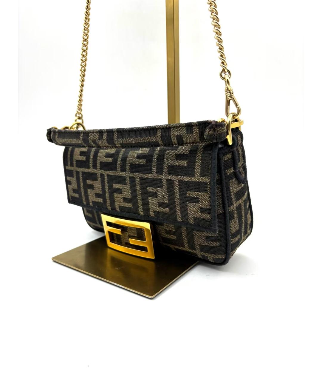 FENDI Коричневая сумка через плечо, фото 4