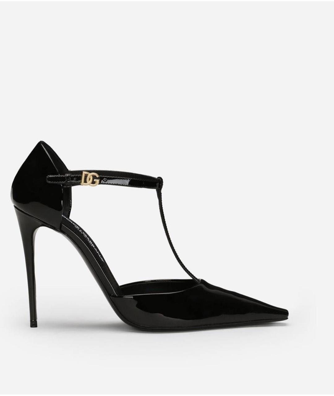 DOLCE&GABBANA Черные туфли из лакированной кожи, фото 5