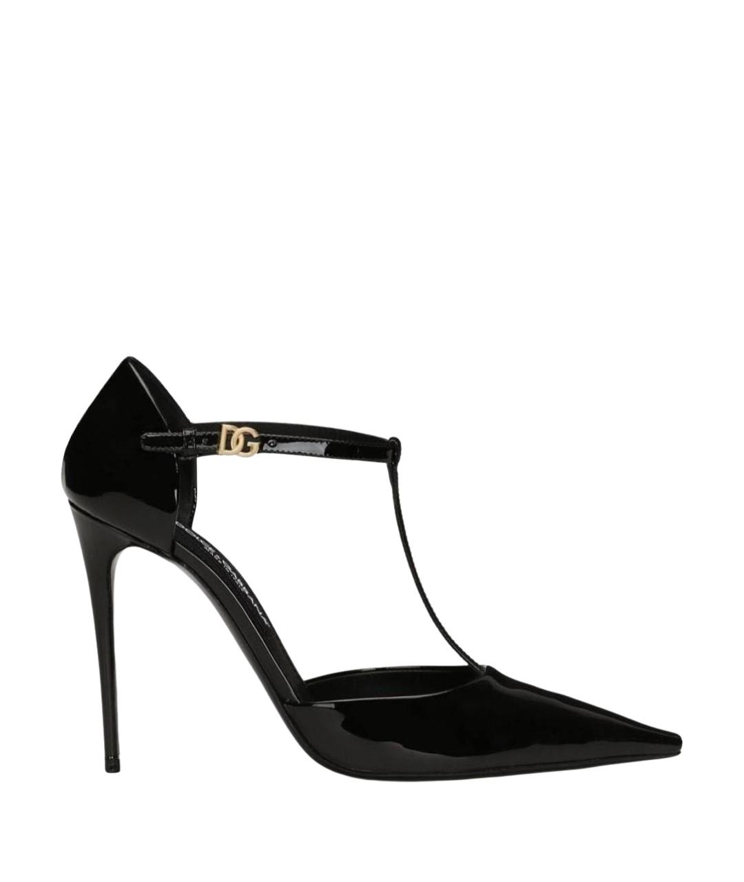 DOLCE&GABBANA Черные туфли из лакированной кожи, фото 1