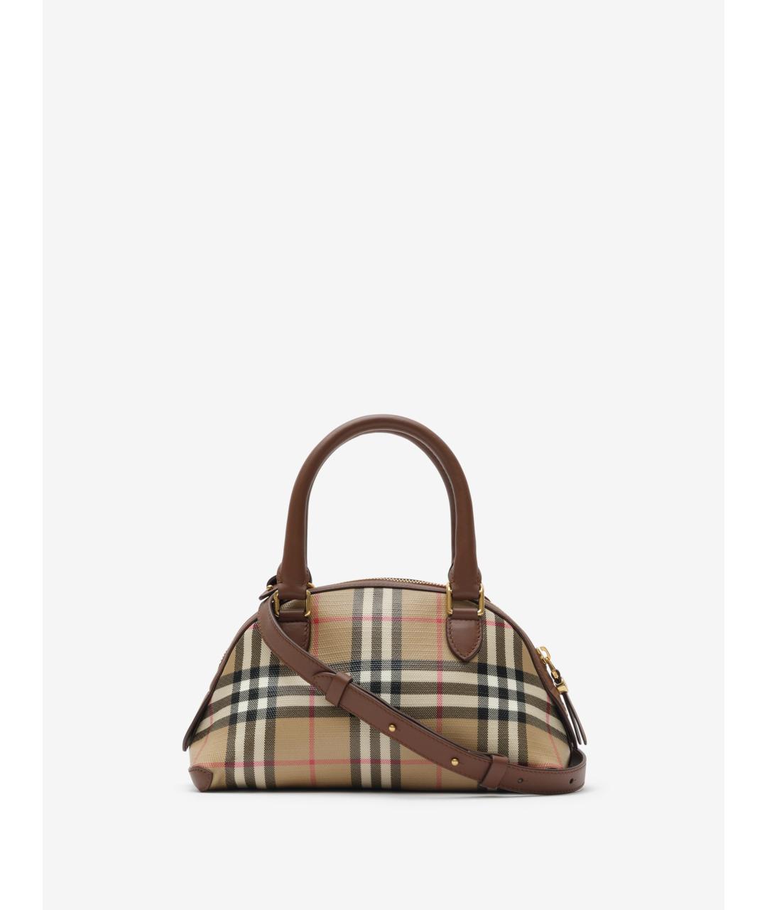 BURBERRY Бежевая сумка тоут из канвы, фото 5