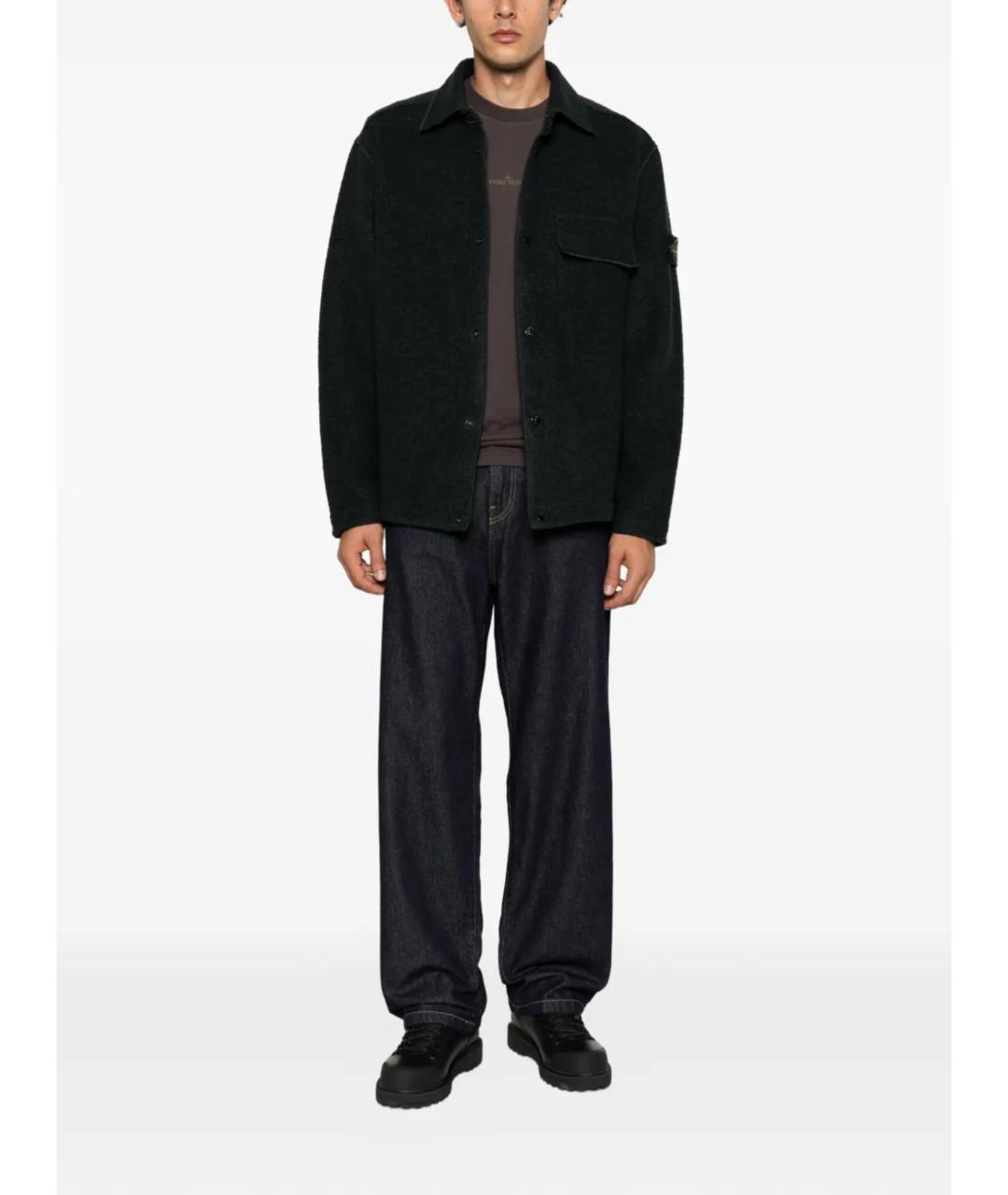 STONE ISLAND Синяя полиамидовая куртка, фото 2
