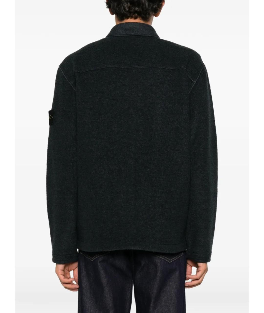 STONE ISLAND Синяя полиамидовая куртка, фото 4