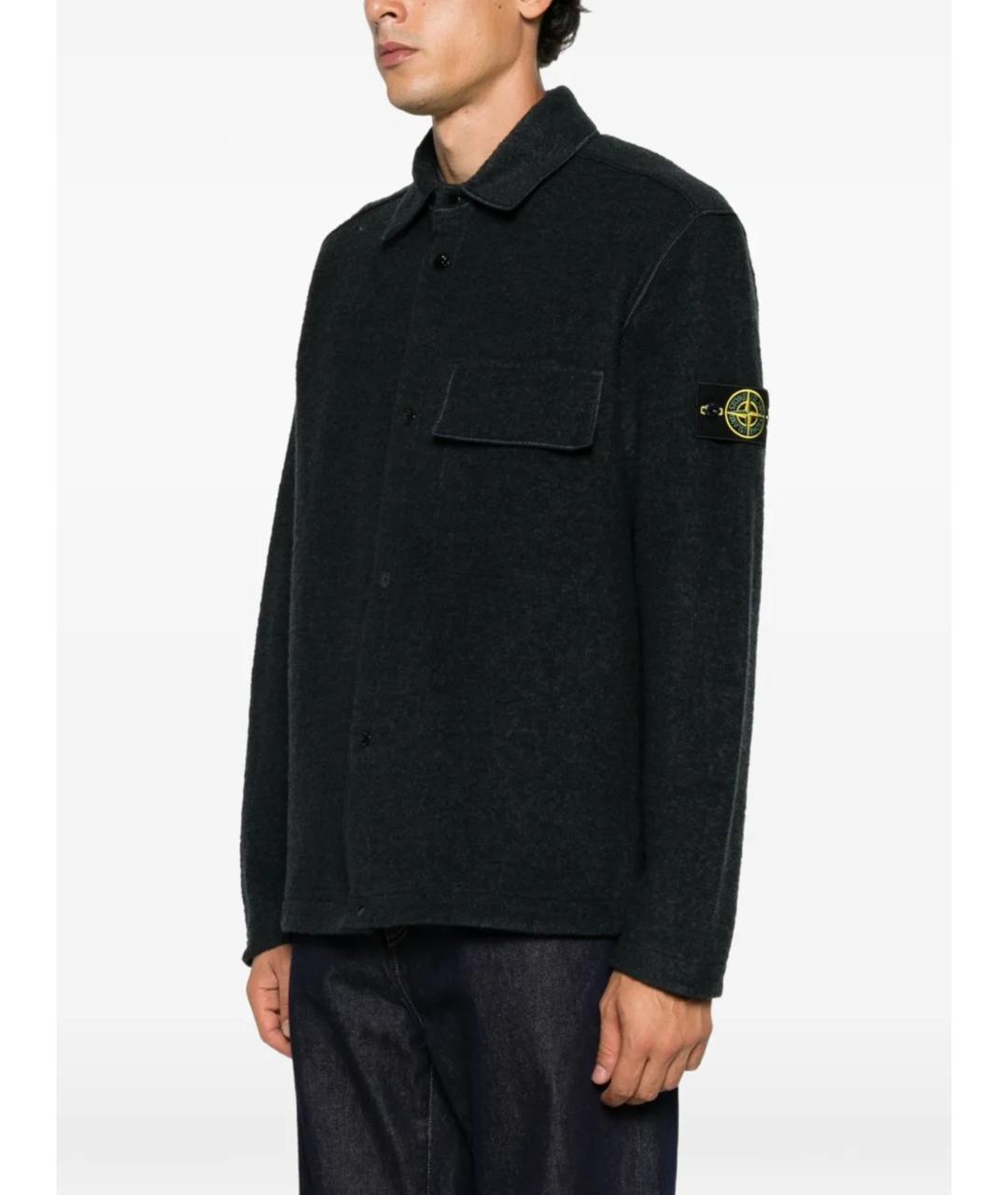 STONE ISLAND Синяя полиамидовая куртка, фото 3