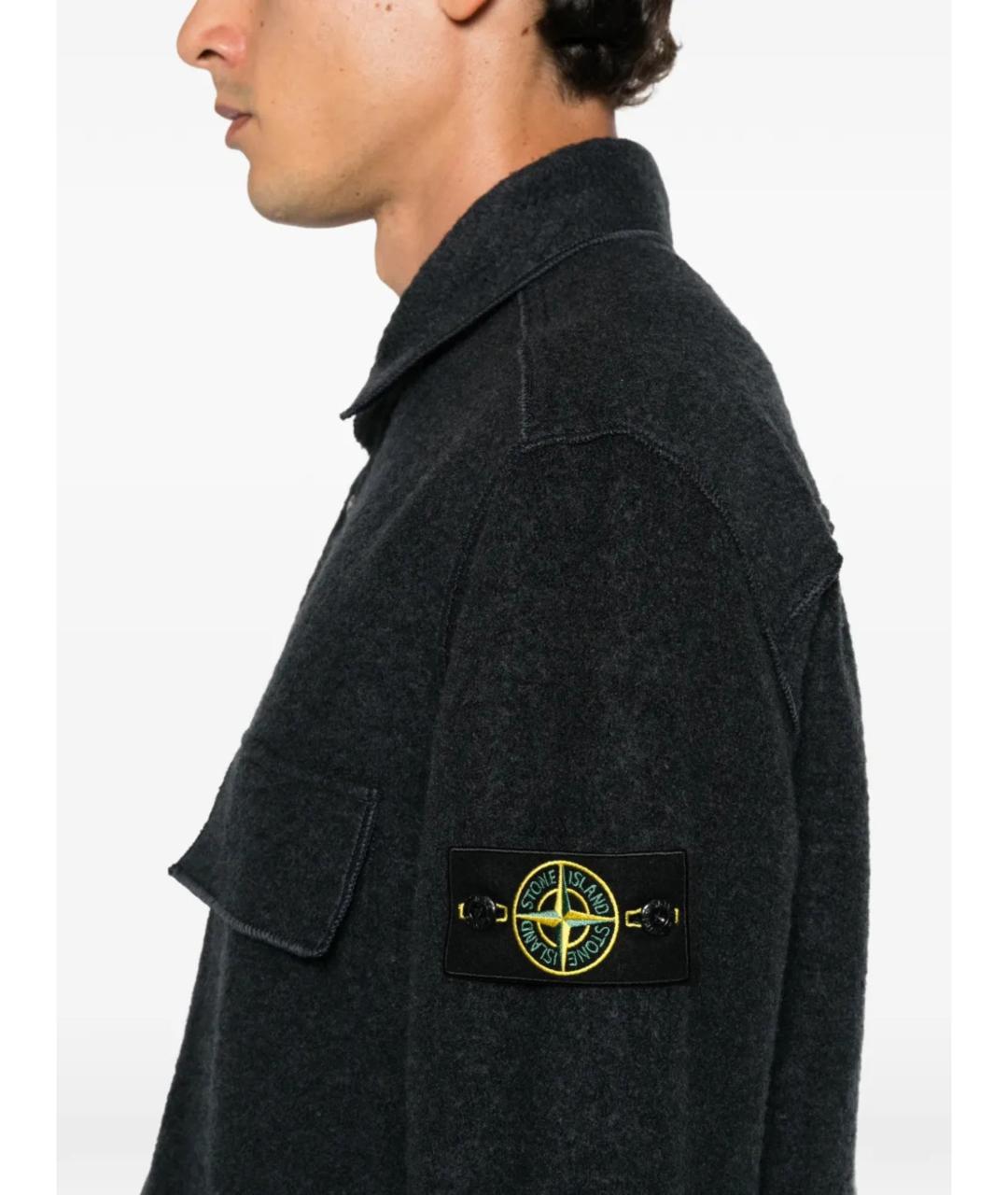 STONE ISLAND Синяя полиамидовая куртка, фото 5