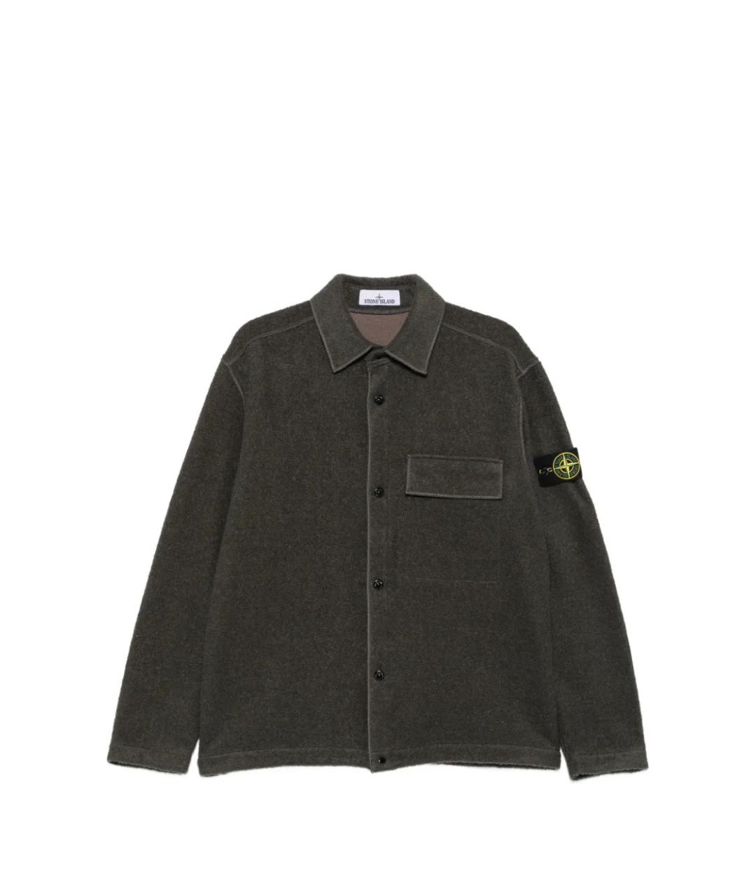 STONE ISLAND Серая полиамидовая куртка, фото 1