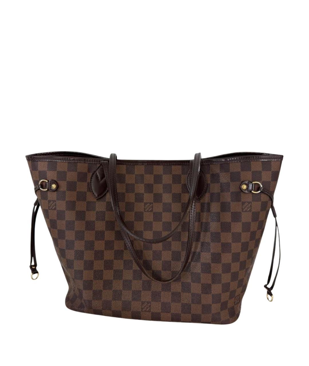 LOUIS VUITTON Коричневая сумка тоут из канвы, фото 1