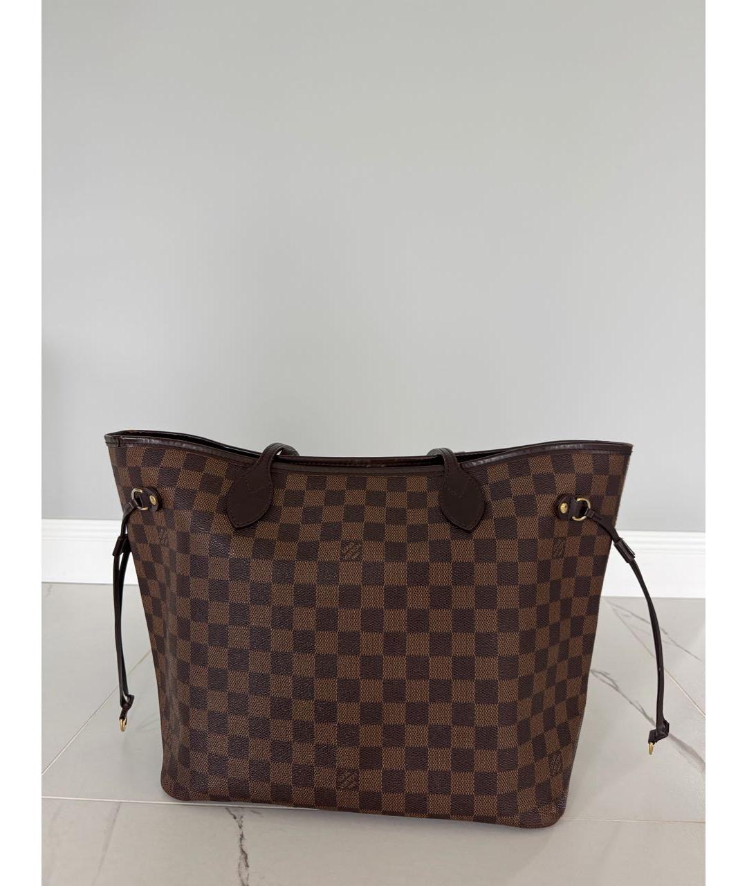 LOUIS VUITTON Коричневая сумка тоут из канвы, фото 2