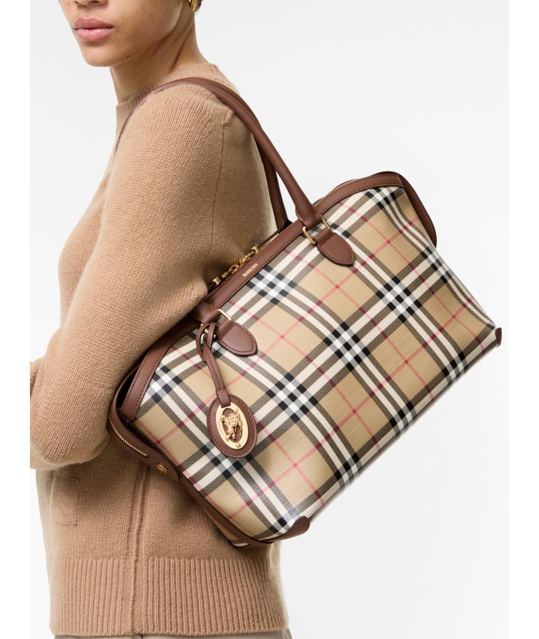 BURBERRY Бежевая сумка тоут, фото 2