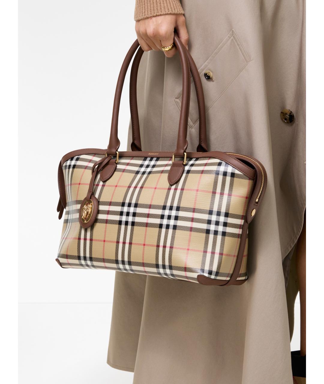 BURBERRY Бежевая сумка тоут, фото 3