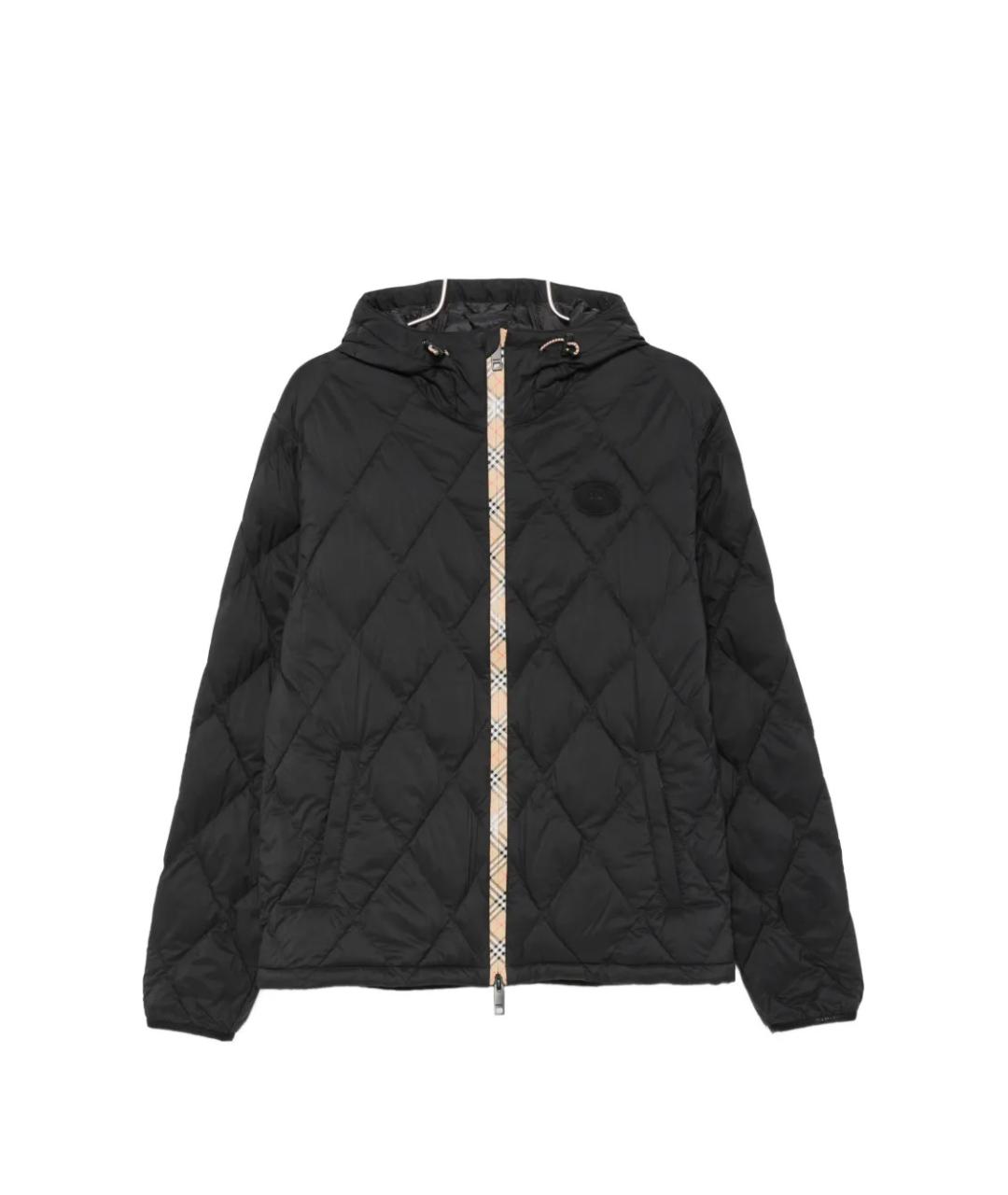 BURBERRY Черная полиамидовая куртка, фото 1