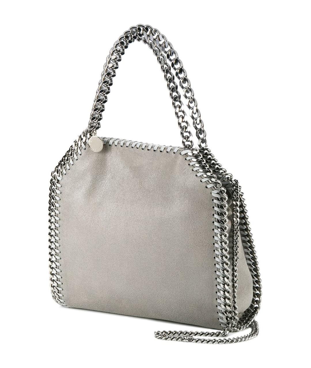 STELLA MCCARTNEY Серая сумка тоут из искусственной кожи, фото 3