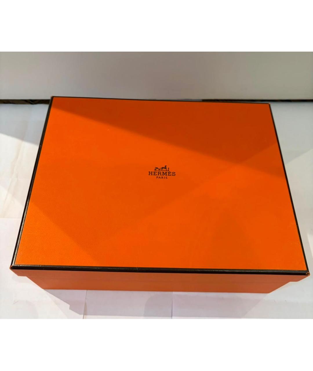 HERMES Синие замшевые босоножки, фото 7
