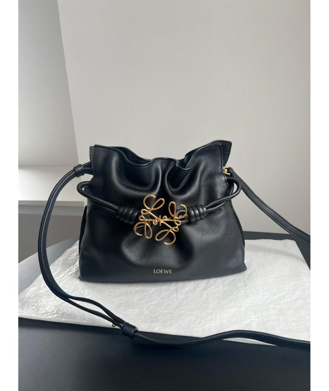 LOEWE Черная кожаная сумка через плечо, фото 2