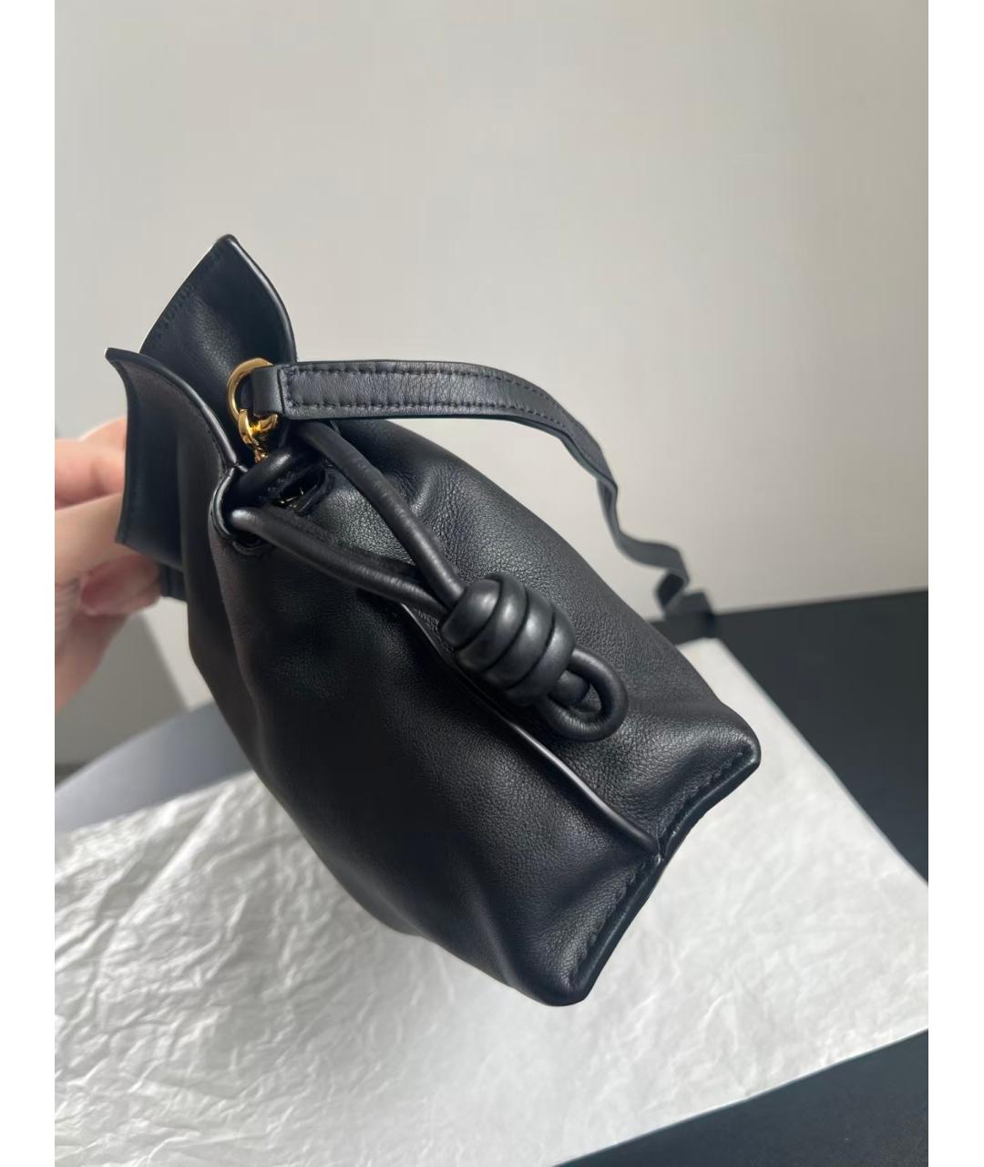 LOEWE Черная кожаная сумка через плечо, фото 4