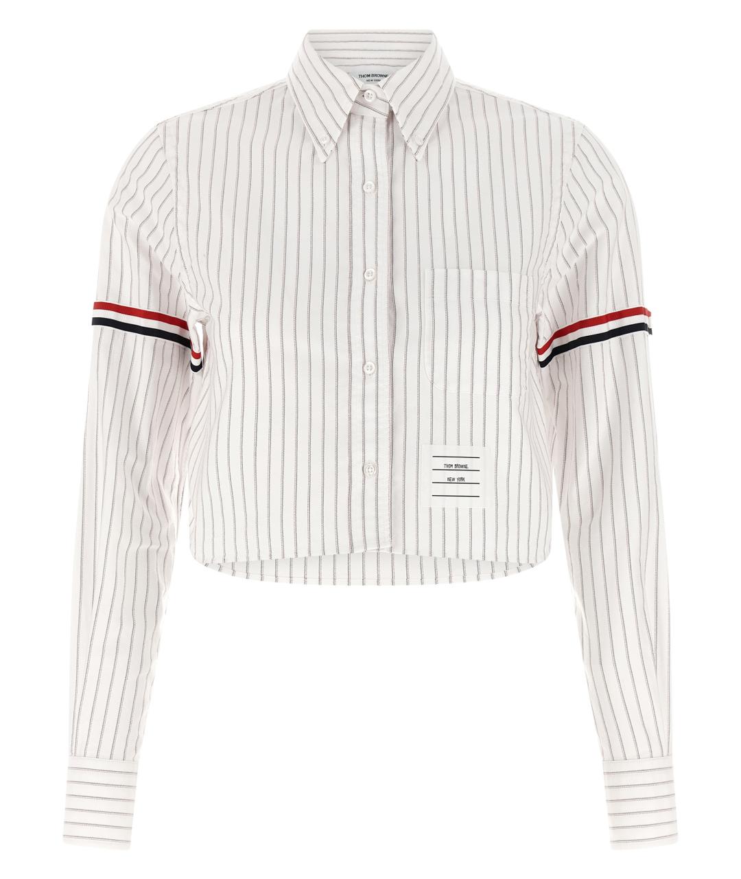 THOM BROWNE Белая хлопковая блузы, фото 1