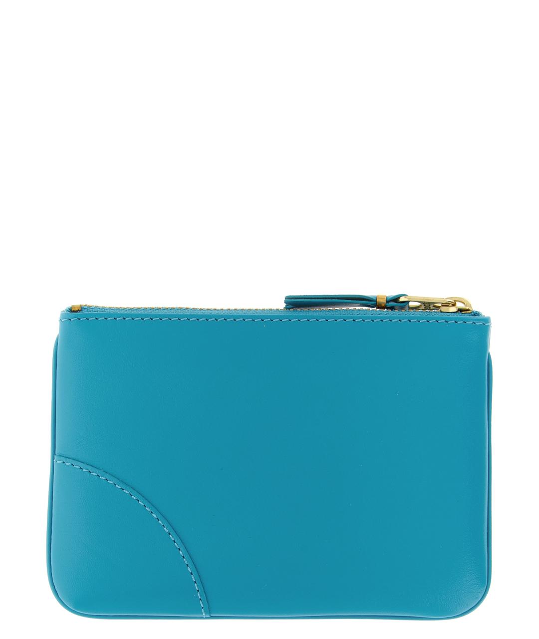 COMME DES GARÇONS WALLET Голубой кожаный кардхолдер, фото 2