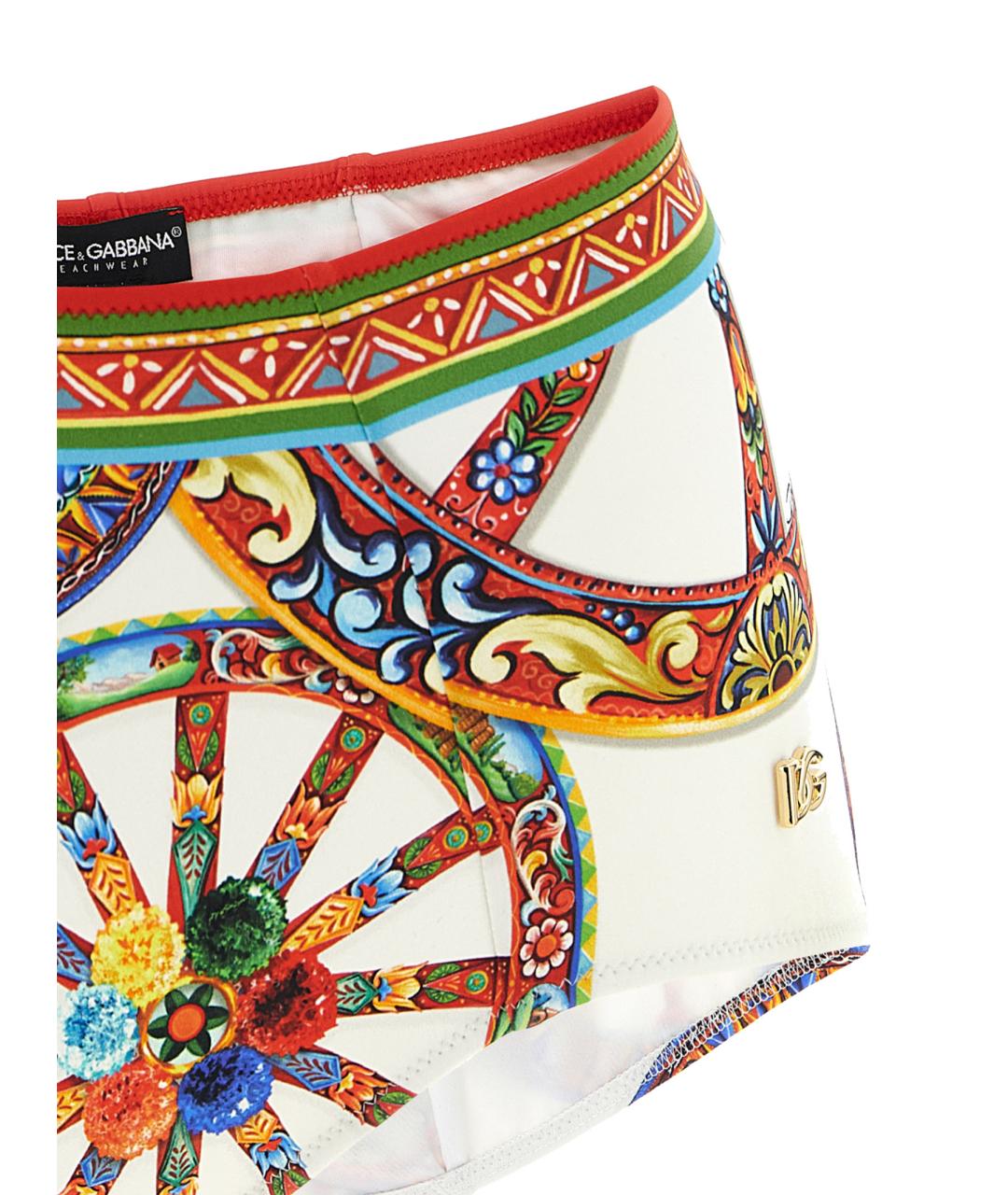 DOLCE&GABBANA Мульти полиамидовый купальник, фото 3