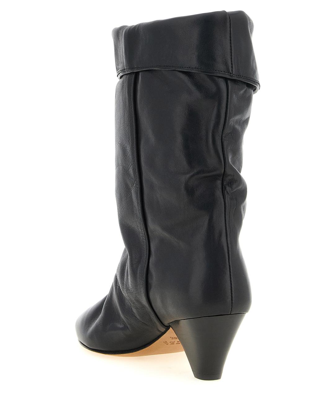 ISABEL MARANT Черные кожаные сапоги, фото 3