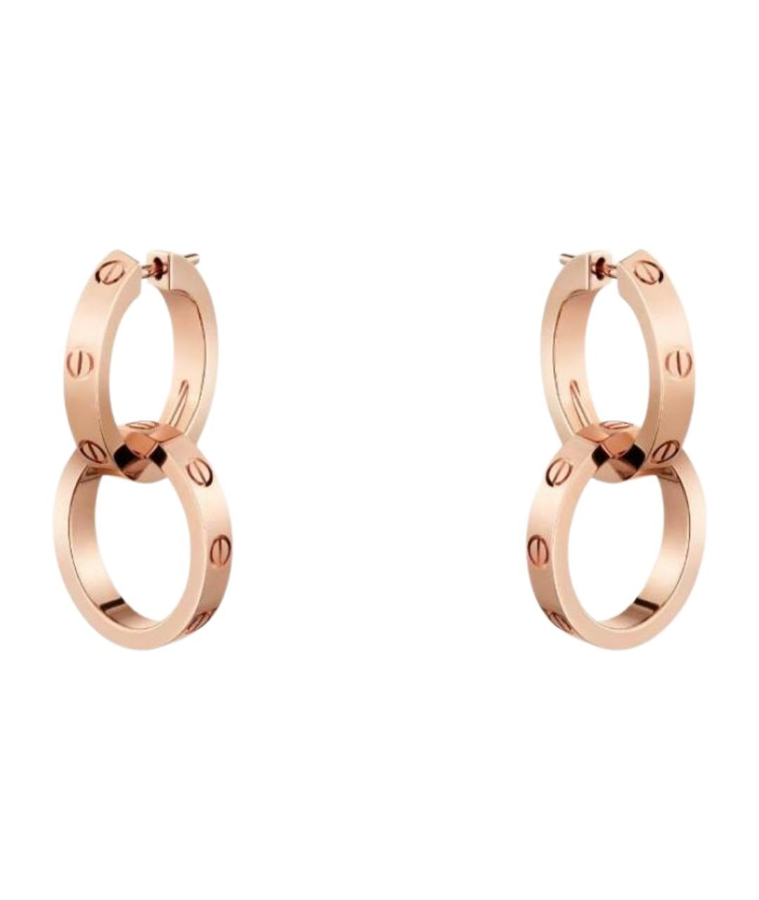CARTIER Золотые серьги из розового золота, фото 1