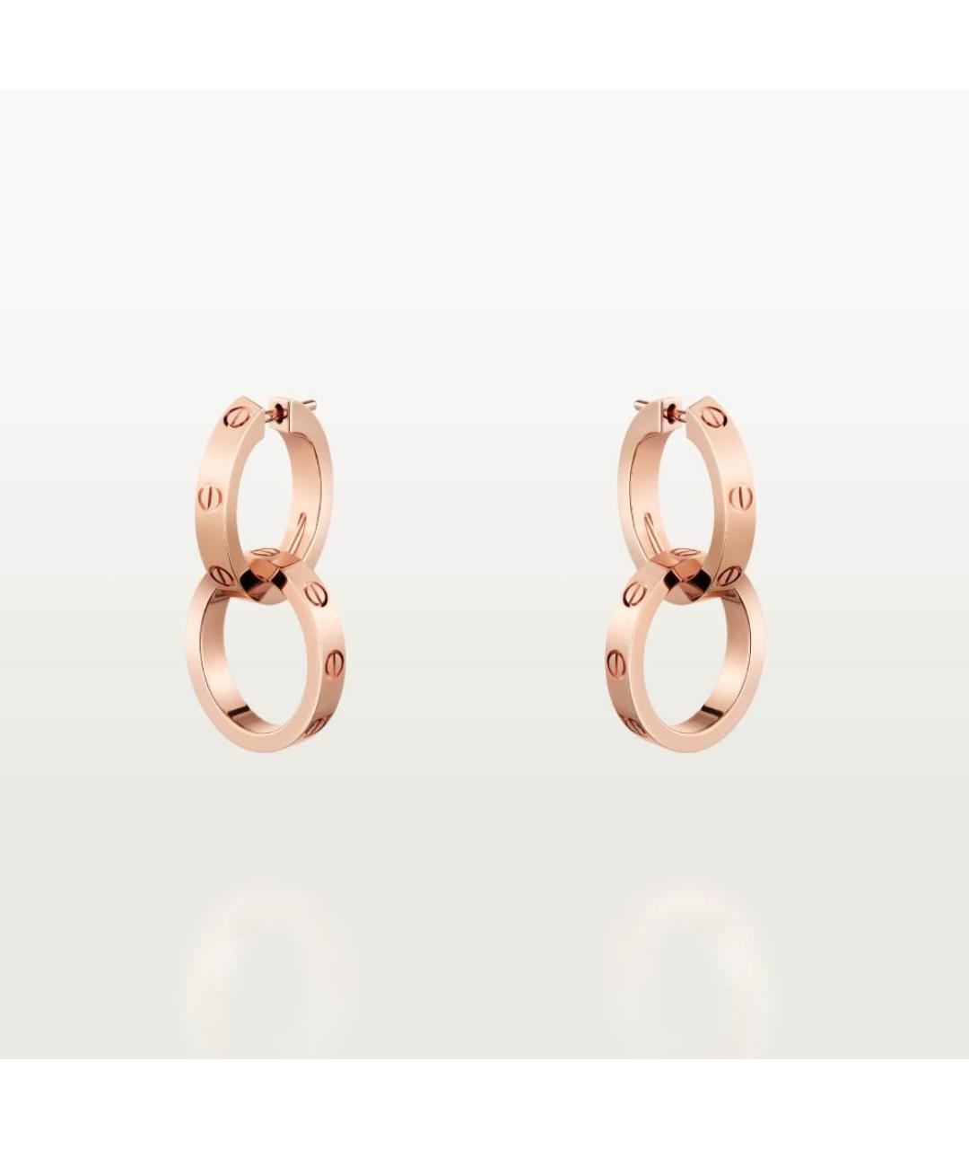 CARTIER Золотые серьги из розового золота, фото 4