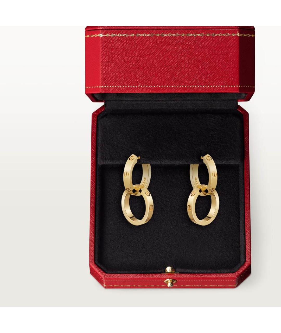 CARTIER Золотые серьги из желтого золота, фото 3