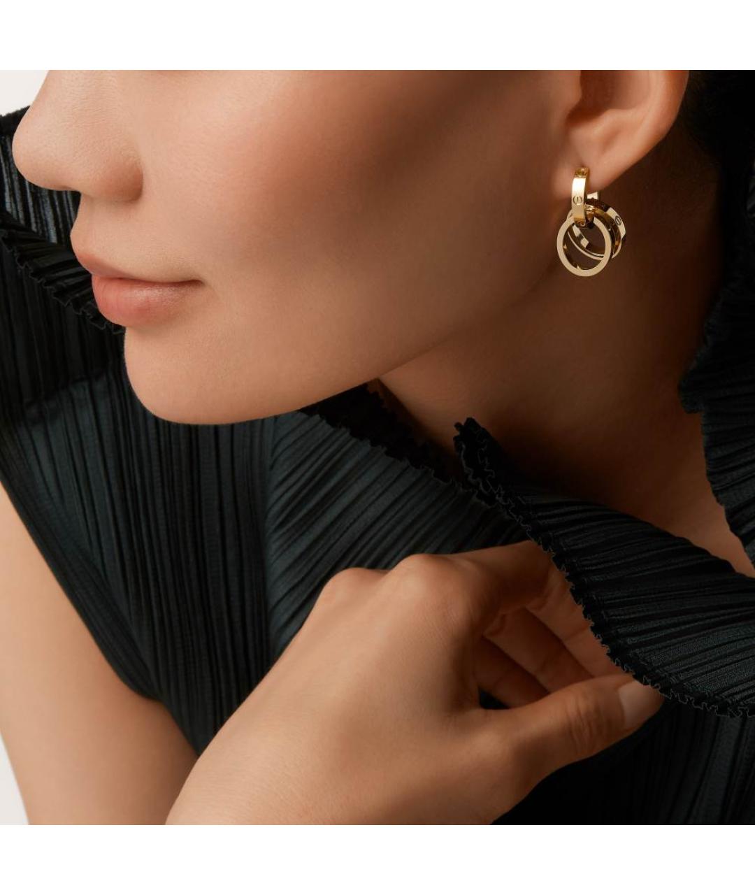 CARTIER Золотые серьги из желтого золота, фото 2