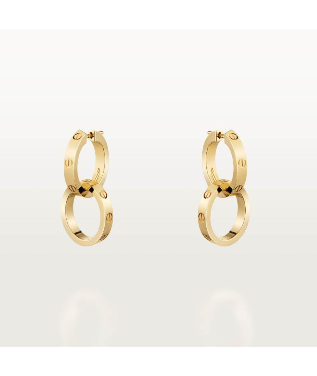 CARTIER Золотые серьги из желтого золота, фото 4