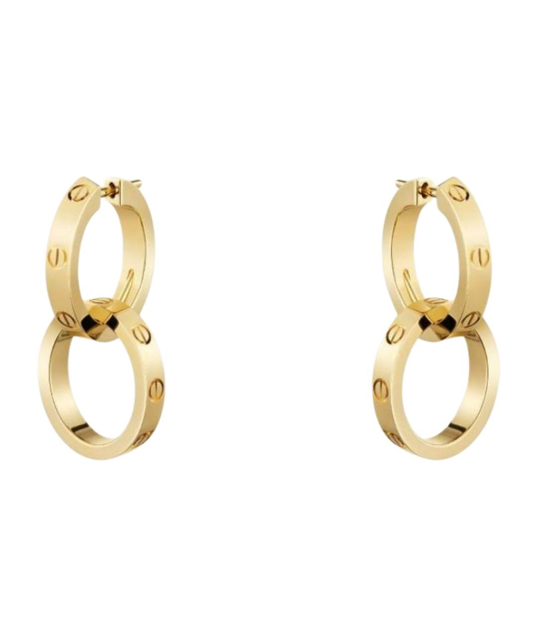 CARTIER Золотые серьги из желтого золота, фото 1
