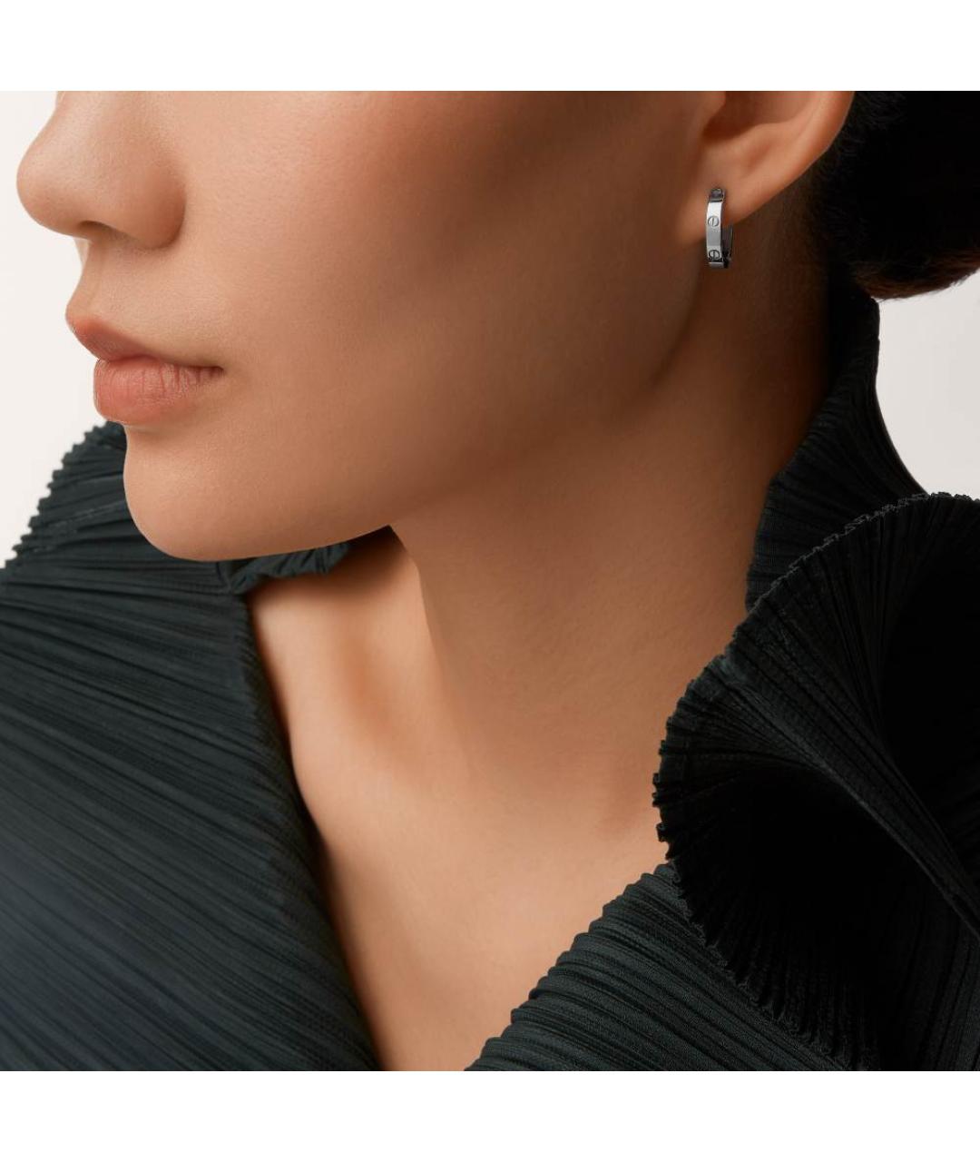 CARTIER Серебряные серьги из белого золота, фото 2
