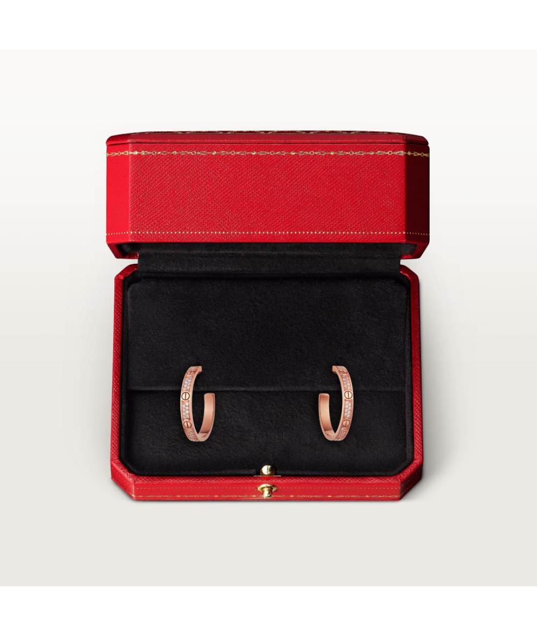 CARTIER Золотые серьги из розового золота, фото 3