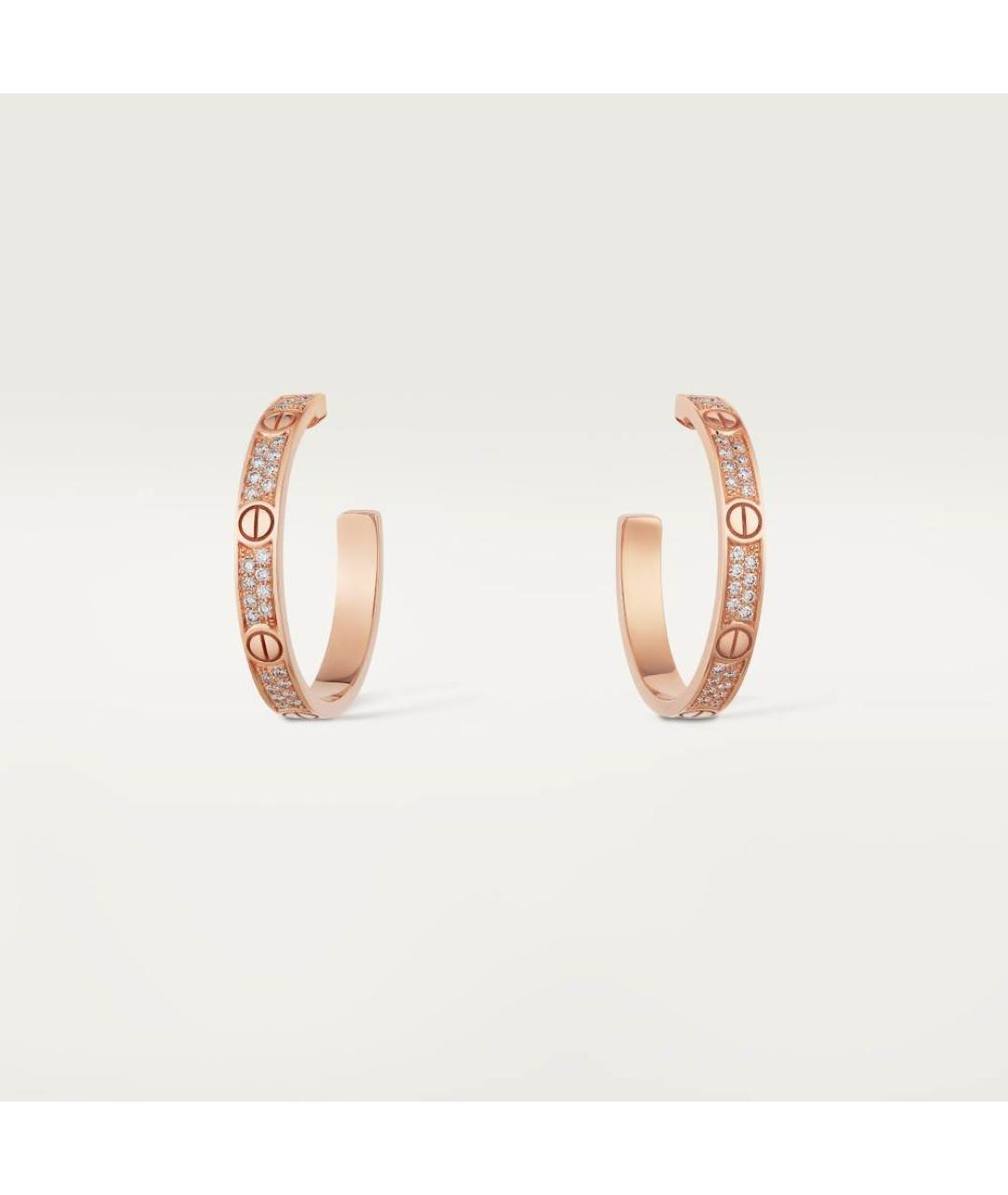 CARTIER Золотые серьги из розового золота, фото 4