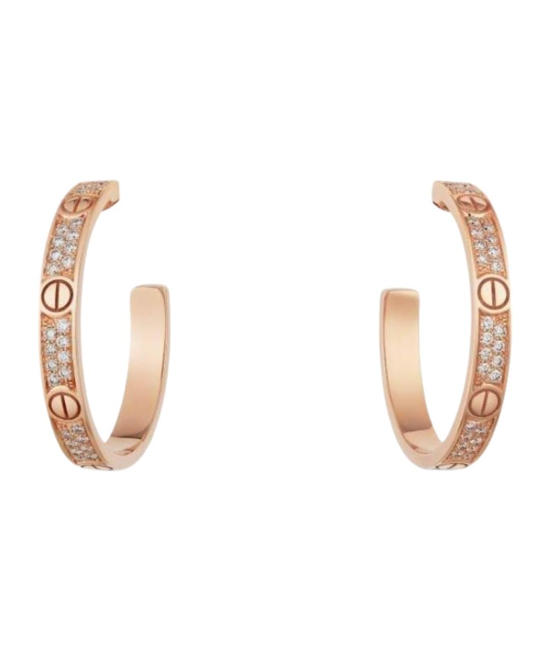 CARTIER Золотые серьги из розового золота, фото 1